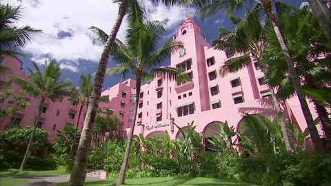 Royal Hawaiian Hotel in Honolulu, Hawaii