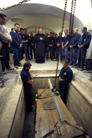 John Paul II is exhumed ahead of his beatification