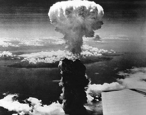 On August 9, 1945, the American B-29 bomber, Bock’s Car left Tinian carrying Fat Man, a plutonium implosion-type bomb. Of the 286,00 people living in Nagasaki at the time of the blast, 74,000 were killed and another 75,000 sustained severe injuries.