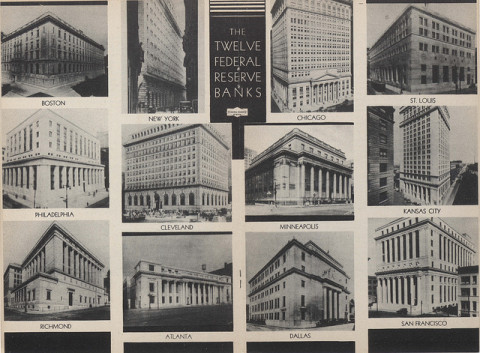 FED, Twelve Reserve Banks buildings from 1936